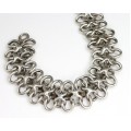 veche bratara 'chainmaille", din argint. Franta pre-1950